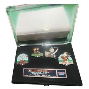 PEANUTS / MLB COLLECTION 2014 All-Star Game  LE Set of (4) Pins Set RARE